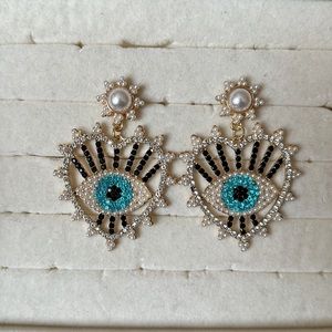 Earrings Eye fancy luxury jewelry cute stylish